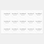 Eenvoudig modern zwart-wit waterdicht labels (Vel)