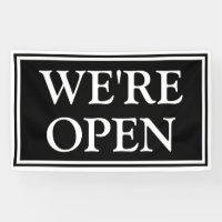 Eenvoudig, modern zwart wit Wij zijn Open Business
