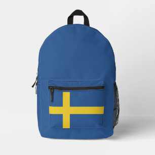 Eenvoudig Modern Zweden Vlag Land Souvenir Bedrukte Rugzak