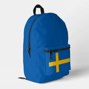 Eenvoudig Modern Zweden Zweeds Vlag Souvenir Bedrukte Rugzak
