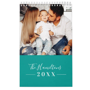 Eenvoudig Moderne Foto Familie 2025 Kalender