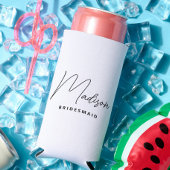 Eenvoudig moderne gepersonaliseerde bruidsmeisje-a