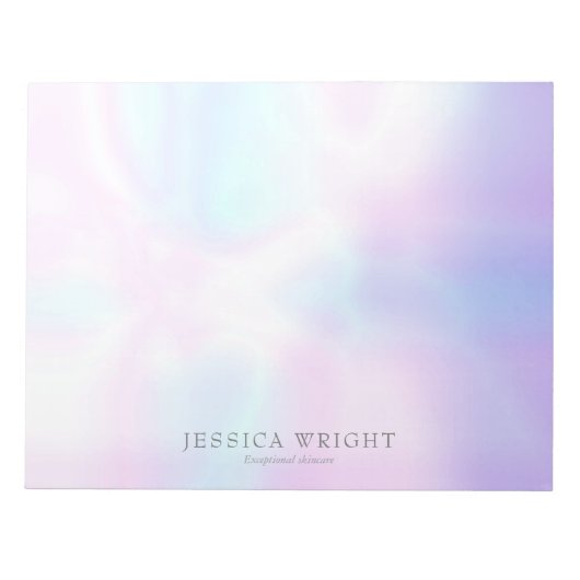 Eenvoudig moderne iriserend notitieblok (Voorkant)