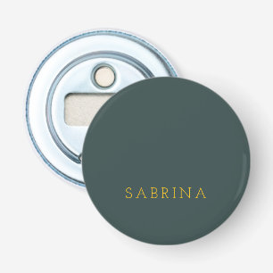 Eenvoudig Moderne Minimalistische Eigen Naam Stof  Button Flesopener