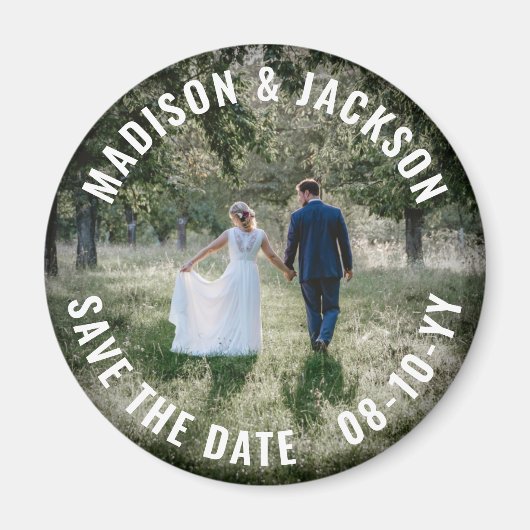 Eenvoudig Moderne Minimalistische Weddenschap besp Magneet (Voorkant)