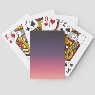 Eenvoudig Moderne Perzik tot Paarse Verloop Pokerkaarten