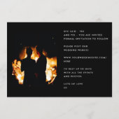 Eenvoudig Moderne Tekstrand Witte multi-foto Save The Date (Achterkant)