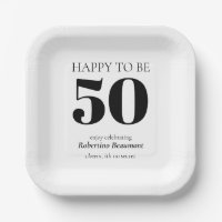 Eenvoudig moderne verrassingsfeestje 50e verjaarda
