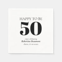 Eenvoudig moderne verrassingsfeestje 50e verjaarda