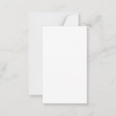 Eenvoudig monogram aangepaste handscriptnaam notitiekaartje (Achterkant)