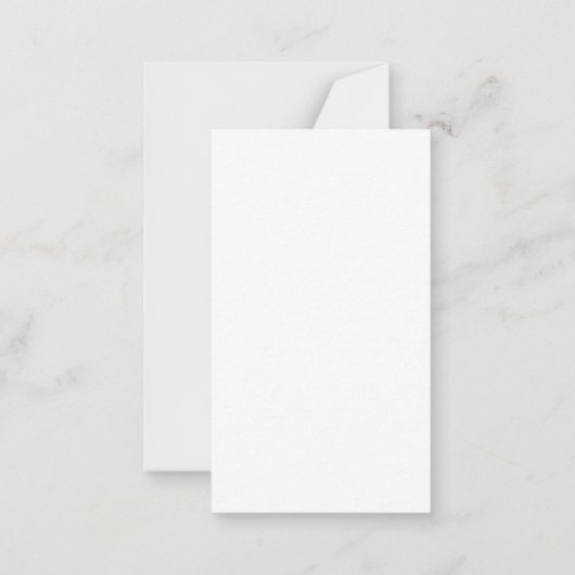 Eenvoudig monogram aangepaste handscriptnaam notitiekaartje (Achterkant)