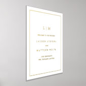 Eenvoudig Monogram Elegante Bruiloft Folie Afdrukken (Laagn)