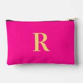 Eenvoudig Monogram Hot Pink Etui (Achterkant)