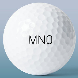 Eenvoudig Monogram Initiaal Golfballen