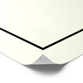 Eenvoudig Monogram Ivory Elegant Welkomsthuwelijk Poster (Hoek)