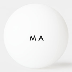 Eenvoudig monogram jouw naam letter man minimaal t pingpongballen