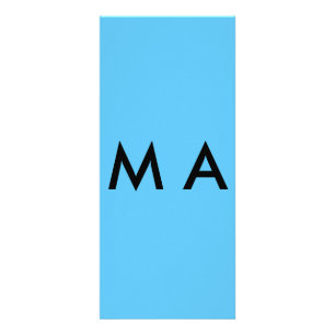 Eenvoudig monogram jouw naam letter man minimaal t reclamekaart