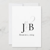 Eenvoudig Monogram Kaart (Voorkant)