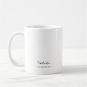 Eenvoudig Monogram minimale Mok (Links)