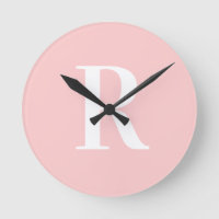 Eenvoudig Monogram Modern Blush Roze