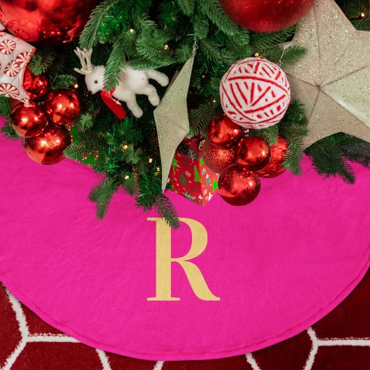 Eenvoudig Monogram Moderne Kerstmis Kerstboom Rok