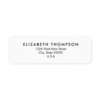 Eenvoudig Monogram Retourlabel Etiket