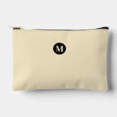 Eenvoudig Monogram Zwart & Beige Elegant Neutraal Etui (Voorkant)