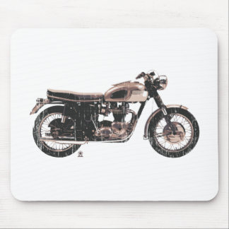Eenvoudig mooie klassieke motorfiets muismat