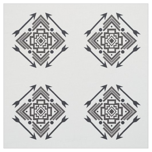 Eenvoudig Native American Arrows geometrisch patro Stof (Swatch)