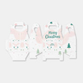 Eenvoudig neutraal ontwerp Kerstmis Bedankdoosjes (Uitgevouwen)