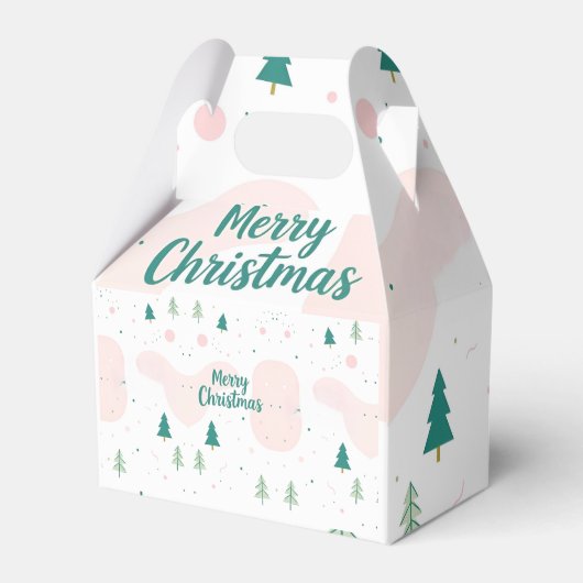 Eenvoudig neutraal ontwerp Kerstmis Bedankdoosjes (Voorkant Zijde)