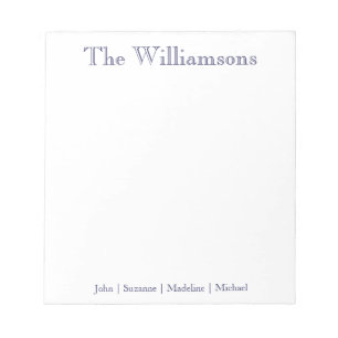 Eenvoudig Notitieblok van de Navy Blue Family