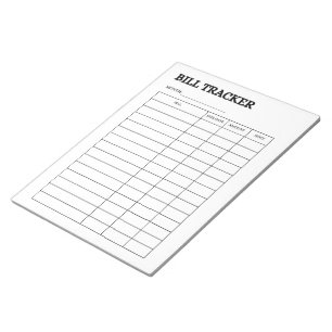 Eenvoudig Notitieblok voor het Bijhouden van Betal