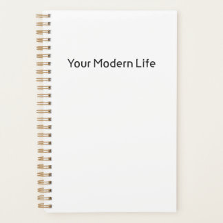 Eenvoudig notitieboek / planner - uw moderne leven