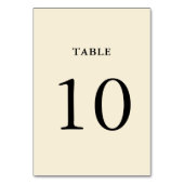 Eenvoudig nummer van een crèmeweddenschap kaart (Voorkant)