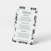 Eenvoudig om uw eigen gepersonaliseerde menu te on reclamebord met voetstuk (Voorkant)