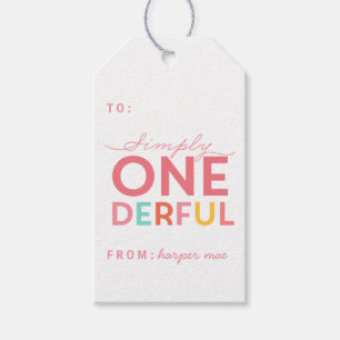 EENVOUDIG ONEDERFUL WONDERFUL CADEAULABEL