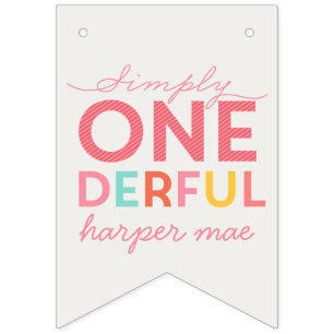 EENVOUDIG ONEDERFUL WONDERFUL VLAGGETJES