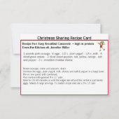 Eenvoudig ontbijt-casserole-recept delen met Kerst (Achterkant)