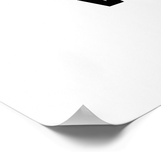 Eenvoudig Onthaal om het even welke Kleur van het  Poster (Hoek)