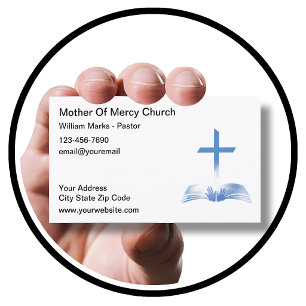 Eenvoudig ontwerp christelijke visitekaartjes