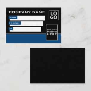Eenvoudig ontwerp, foto-ID-kaarten Visitekaartje