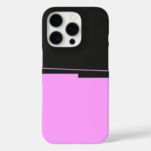 Eenvoudig ontwerp in donkergrijs en roze Case-Mate iPhone case (Achterkant)