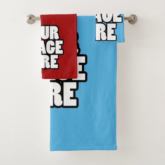 Eenvoudig ontwerp uw eigen unieke, persoonlijke bad handdoek (Insitu)