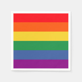 Eenvoudig ontwerp van de vlag van de regenboogvlak servet