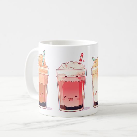 Eenvoudig ontwerp van een beker koffiemok (Voorkant links)