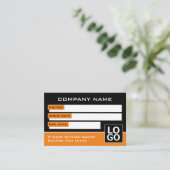 Eenvoudig ontwerp, visitekaartjes (Staand voorkant)