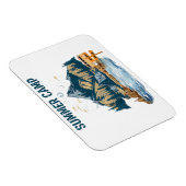 Eenvoudig ontwerp zomerkamp magneet (Rechterzijde)