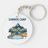 Eenvoudig ontwerp zomerkamp sleutelhanger (Achterkant)