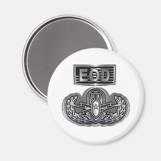 Eenvoudig ontworpen herdenkingsEOD Magneet (Voorkant / Achterkant)